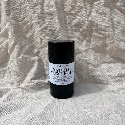 Natural Muscle Tallow Rub – Grass-Fed Organic Pain Relief Balm, 75ml