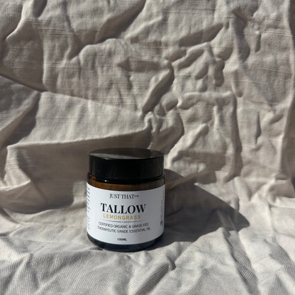 Organic Grassfed Tallow Balm – Lemongrass | 100% Natural Skincare (100 mL)