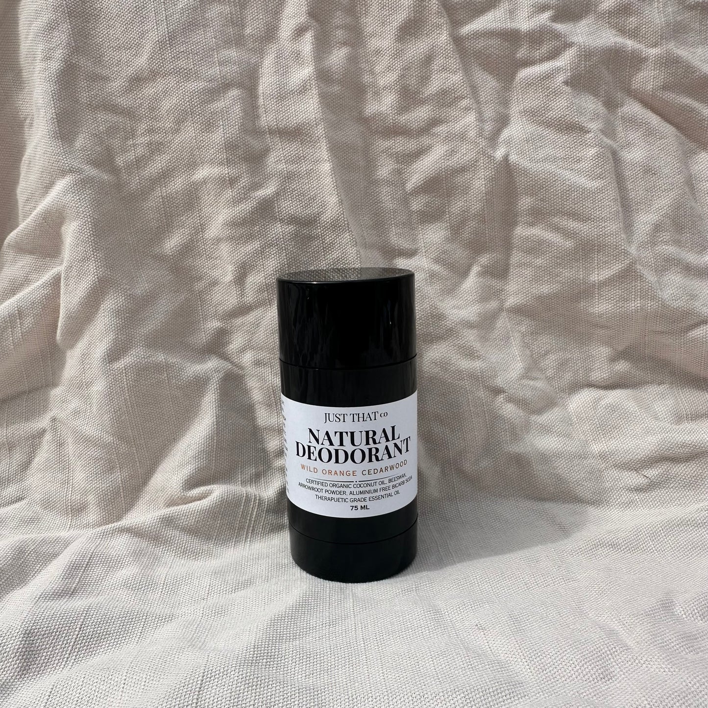 Natural Deodorant – Wild Orange & Cedarwood | Aluminium-Free & Organic – 75mL