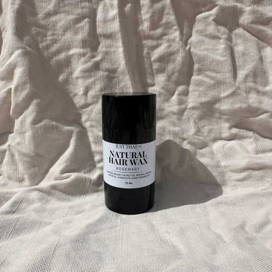 Natural hair wax balm - castor oil and rosemary for hair growth - 75ml